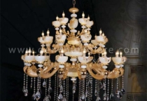 Đèn chùm Châu Âu - Mang phong cách cổ điển và ánh sáng nghệ thuật cho biệt thự