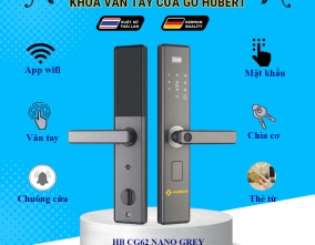 Khoá vân tay, khoá cửa gỗ HB CG62 HUBERT chính hãng tiêu chuẩn Đức sản xuất Thái Lan giá tốt hiện nay.
