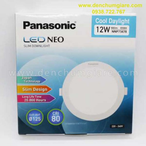 Đèn Led âm trần Panasonic 12w NNP73478