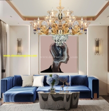 Đèn chùm pha lê nến NC 2206/15