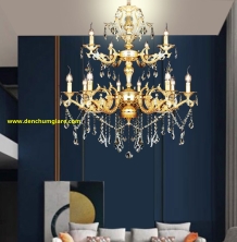 Đèn chùm pha lê nến NC 218/12