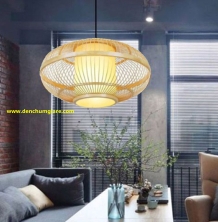 Đèn mây tre trang trí hình Elip MT152