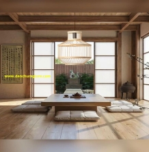 Đèn mây tre hình lọ mực MT156