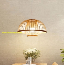 Đèn mây tre hình nấm lùn MT68