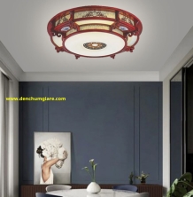 Đèn ốp trần gỗ EU MG015