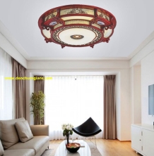 Đèn ốp trần gỗ EU MG016