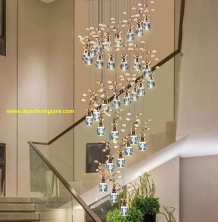 Đèn thả thông tầng pha lê NC 307/32