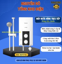 Máy nước nóng trực tiếp Panasonic DH-3RP2VK có bơm trợ lực, dòng tiêu chuẩn điều chỉnh nhiệt độ theo 3 cấp độ 