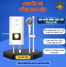Máy nước nóng trực tiếp Panasonic DH-4NP1VW có bơm trợ lực, dòng cao cấp điều chỉnh nhiệt độ vô cấp 