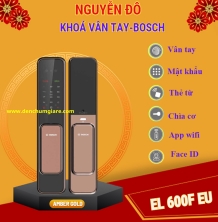 Khoá vân tay BOSCH EL 600F EU chính hãng tiêu chuẩn Đức với 5 tính năng bảo mật