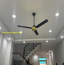 Quạt trần Panasonic 3 cánh F-56NCL màu nâu đồng phong cách cổ điển sang trọng