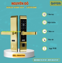 Khoá vân tay cửa gỗ, khoá cửa gỗ GIOVANI GSL-118C87GG tiêu chuẩn Hàn Quốc với 5 tính năng nổi bật