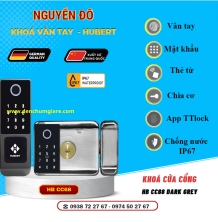 vân tay cửa cổng HUBERT HB CC68 Dark Grey tiêu chuẩn Đức với 6 tính năng nổi bật