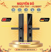 Khoá vân tay cửa gỗ HUBERT HB CG22 BLACK tiêu chuẩn Đức với 6 tính năng nổi bật