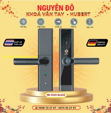 Khoá vân tay cửa gỗ HUBERT HB CG39MINI Copper/Black tiêu chuẩn Đức với 5 tính năng nổi bật