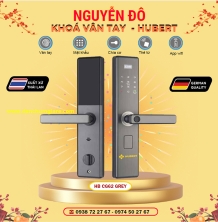 Khoá vân tay cửa gỗ HUBERT HB CG62 Black/Grey/Copper tiêu chuẩn Đức với 5 tính năng nổi bật