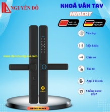 Khoá vân tay cửa nhôm HUBERT HB CN21 Black tiêu chuẩn Đức với 6 tính năng nổi bật