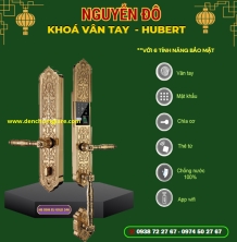  Khoá vân tay đại sảnh HUBERT HB DSI8 EU GOLD 24K tiêu chuẩn Đức với 6 tính năng nổi bật