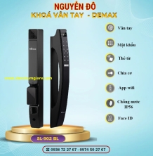 Khoá vân tay cửa nhôm Demax SL902 BL tiêu chuẩn Đức với 7 tính năng nổi bật 