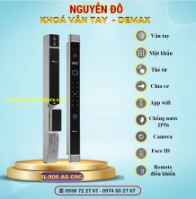 Khoá vân tay cửa nhôm Demax SL906 AG CNC tiêu chuẩn Đức với 9 tính năng nổi bật 