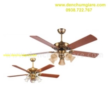 Quạt trần đèn 5 cánh Mr Vũ LOTUS/B