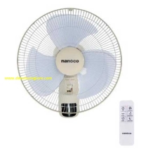 Quạt treo tường có remote màu xám Nanoco NWF1610RC-BE