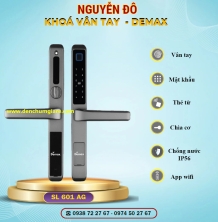 Khoá vân tay cửa nhôm Demax SL601 AG/ SL501 AG tiêu chuẩn Đức với 6 tính năng nổi bật 