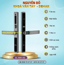 Khoá vân tay cửa nhôm Demax SL688 AG/SL588 AG tiêu chuẩn Đức với 7 tính năng nổi bật 