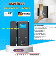 Khoá vân tay cửa kính Demax SL 800G tiêu chuẩn Đức với 8 tính năng nổi bật