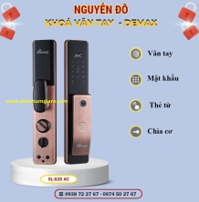 Khoá vân tay cửa gỗ Demax SL828 AC/SL828 GS tiêu chuẩn Đức với 4 tính năng nổi bật 