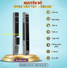 Khoá vân tay cửa nhôm Demax SL901 tiêu chuẩn Đức với 8 tính năng nổi bật 