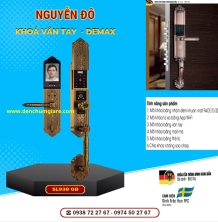 Khoá vân tay cửa đại sảnh Demax SL938 GB mạ đồng tiêu chuẩn Đức với 6 tính năng nổi bật 