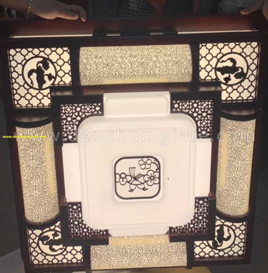 Đèn ốp trần gỗ EU MG010