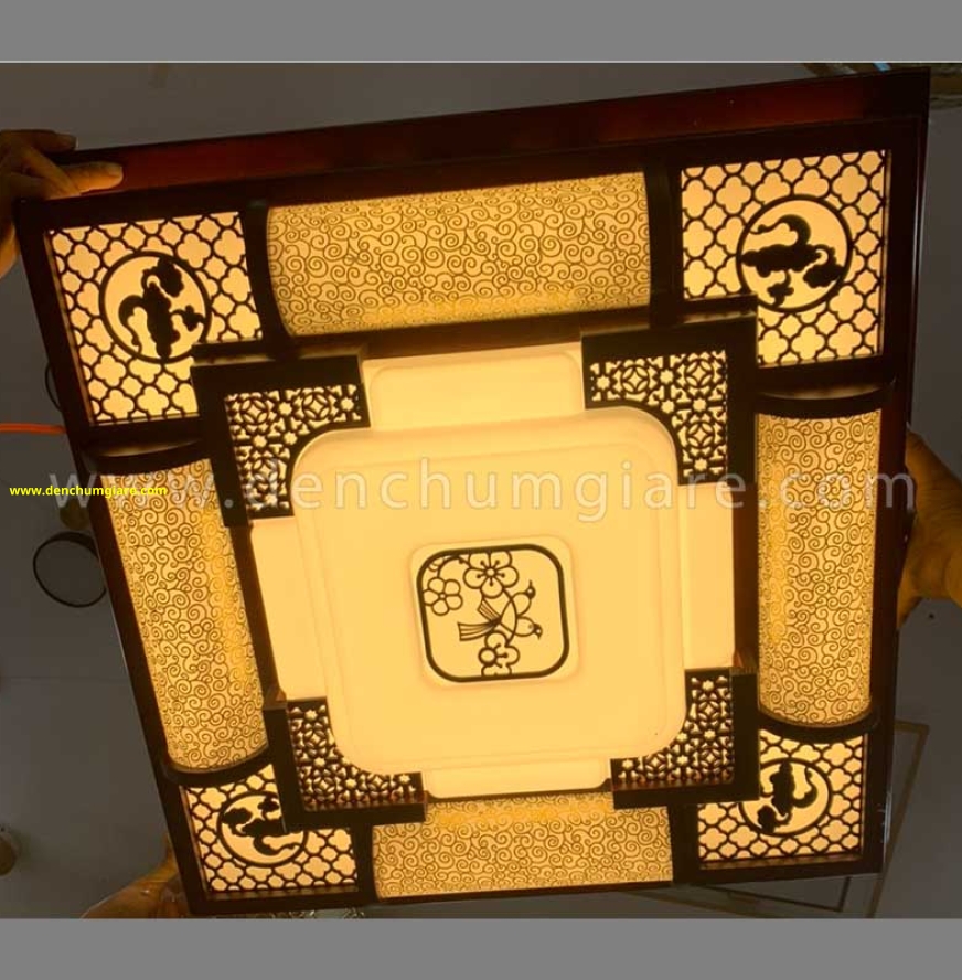 Đèn ốp trần gỗ EU MG010