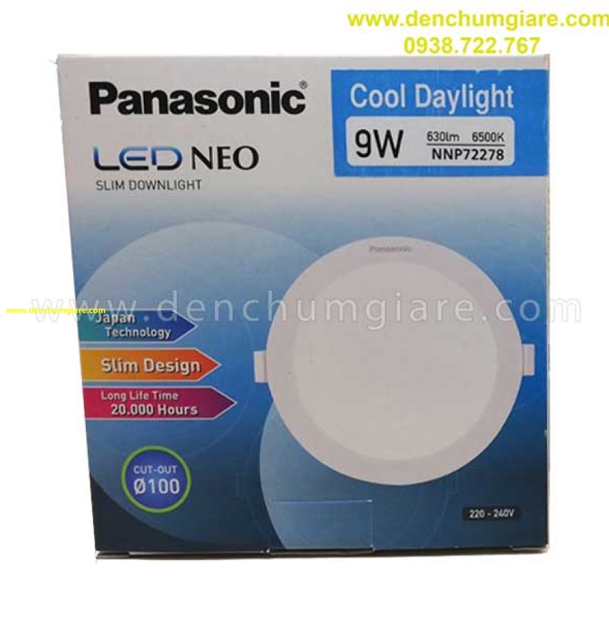 Đèn Led âm trần Panasonic 9w NNP72278 