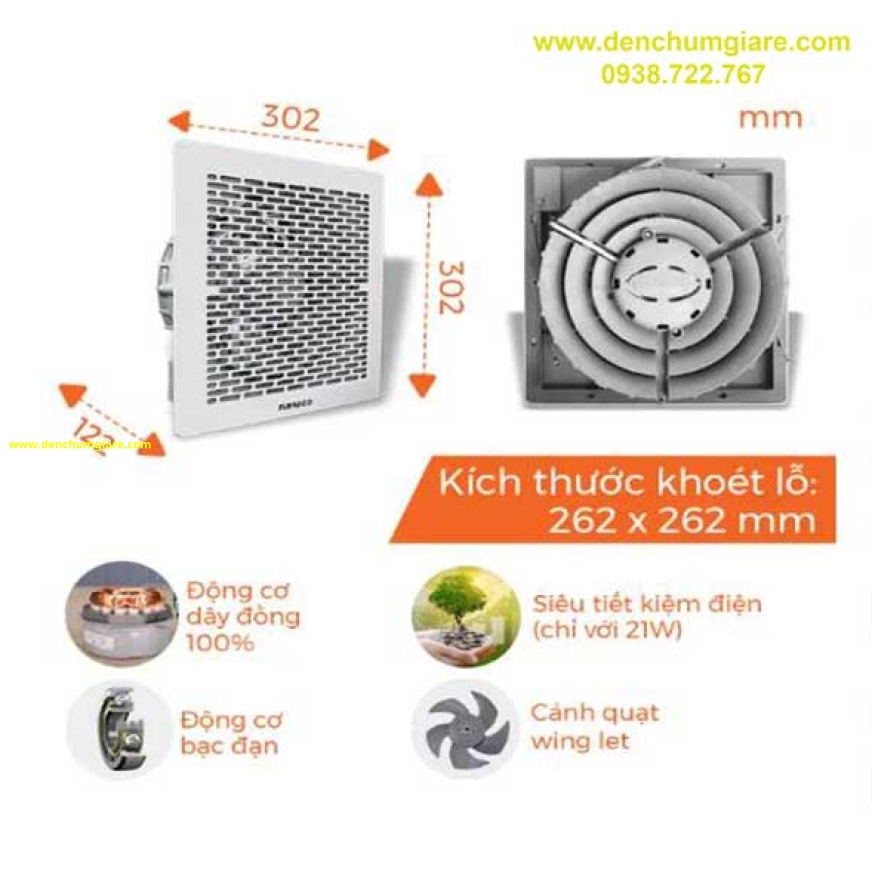 Quạt hút âm trần Nanoco NCV2020