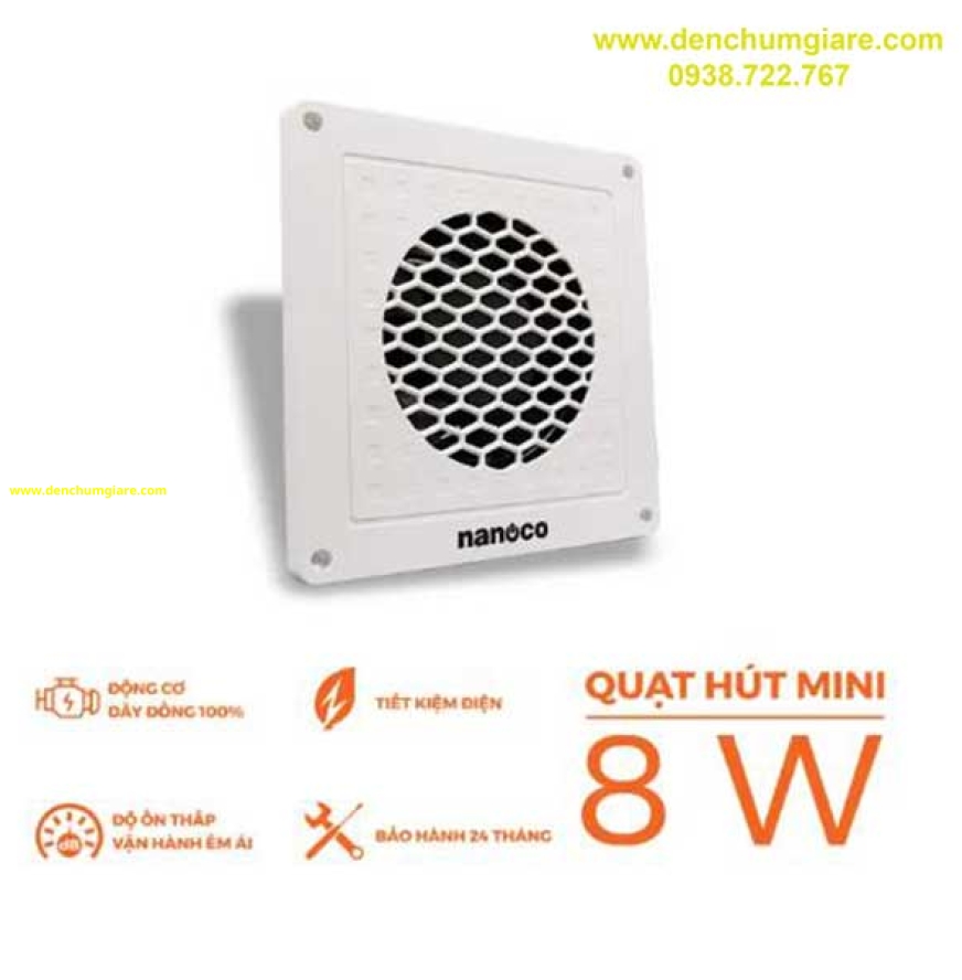 Quạt hút âm trần mini Nanoco NMV1421