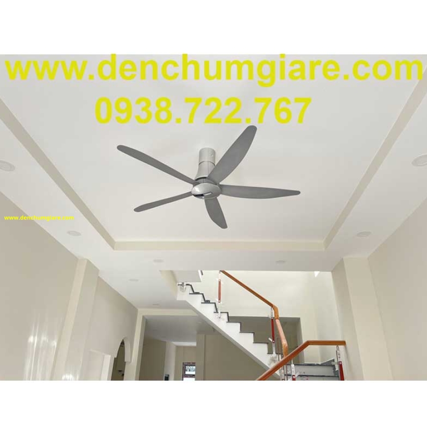 Quạt trần Panasonic 5 cánh F-60TAN cảm biến nhiệt độ Econavi, động cơ DC tiết kiệm điện năng