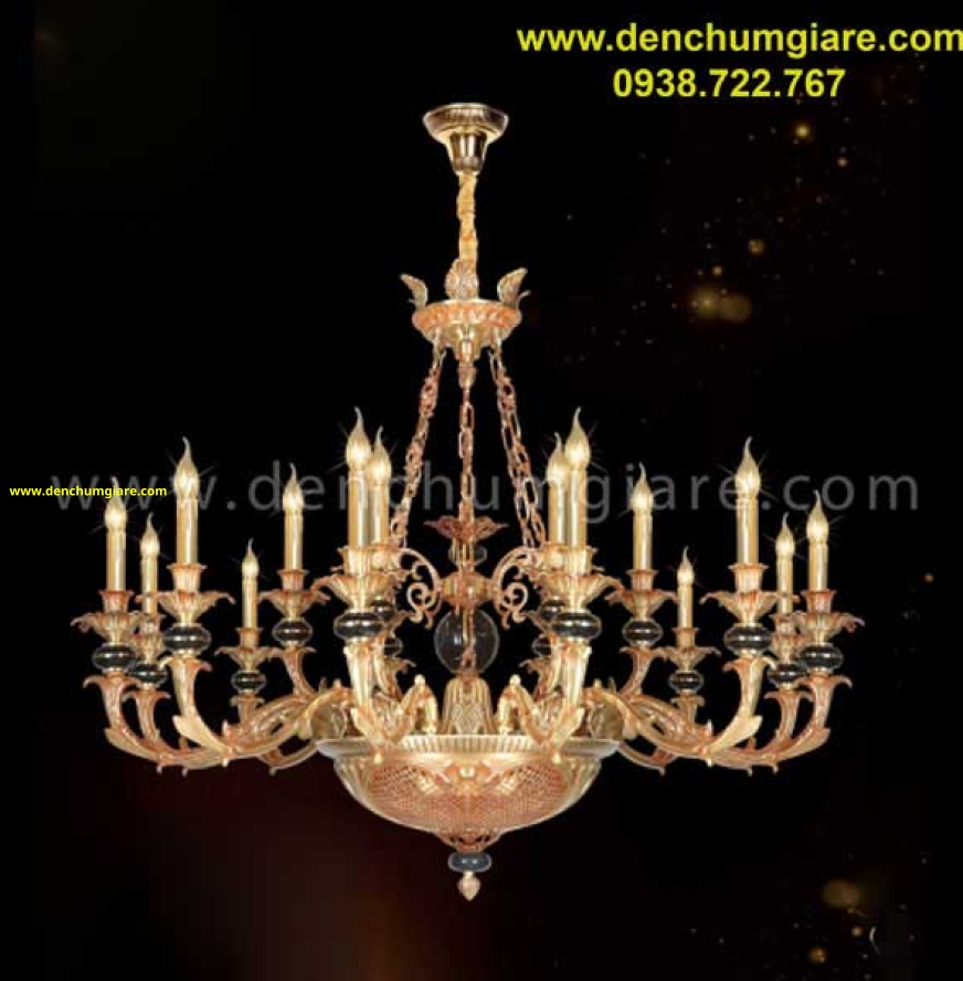 Đèn chùm đồng NC 1340/18