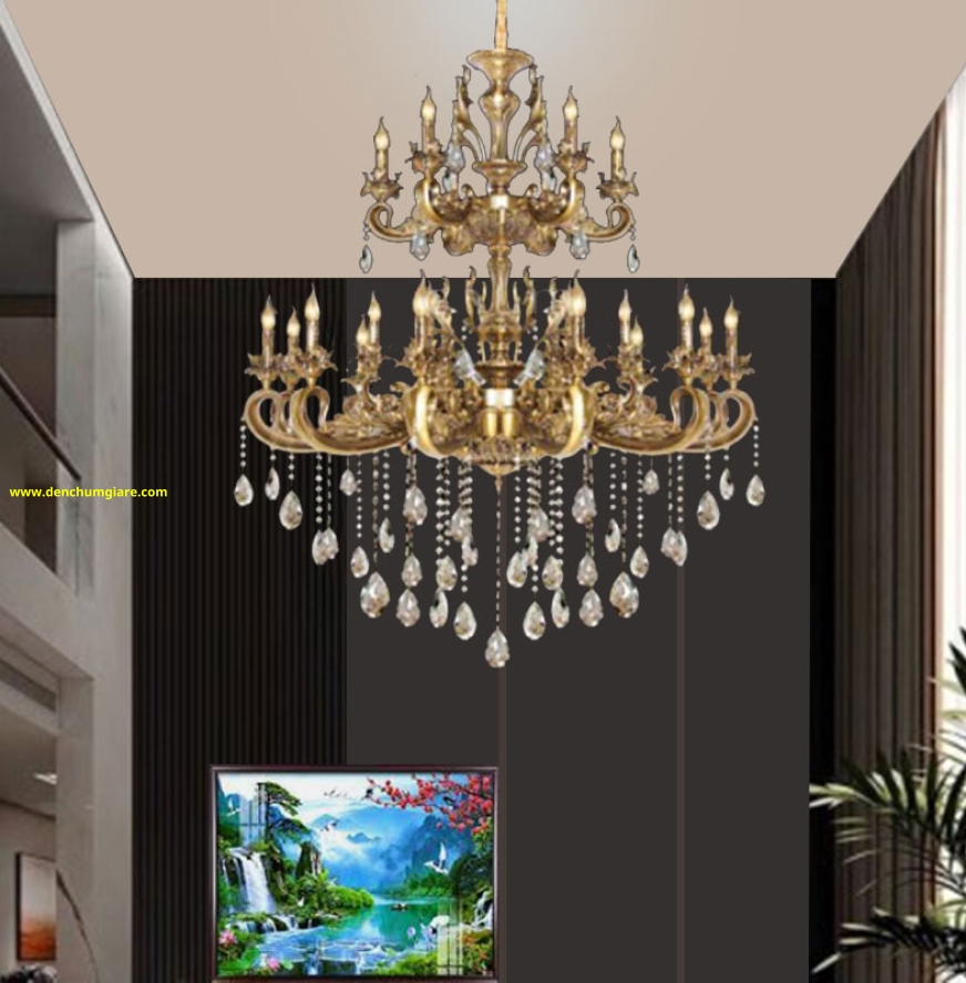 Đèn chùm pha lê nến NC 025/24