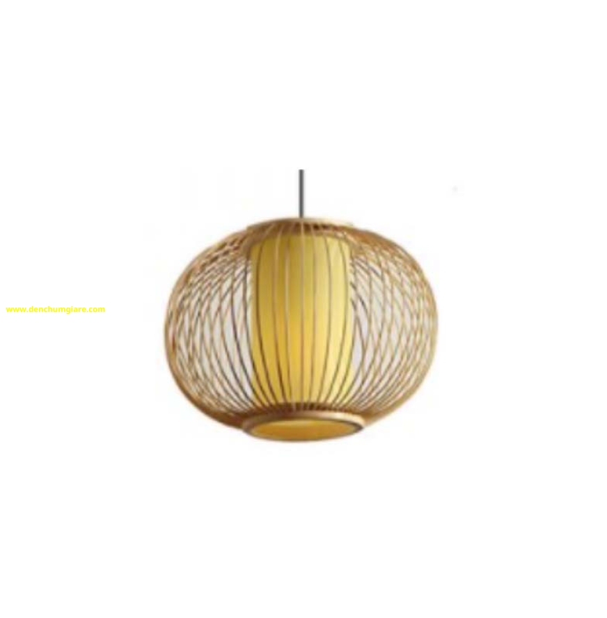 Đèn mây tre hình cầu lồng vải MT140/141