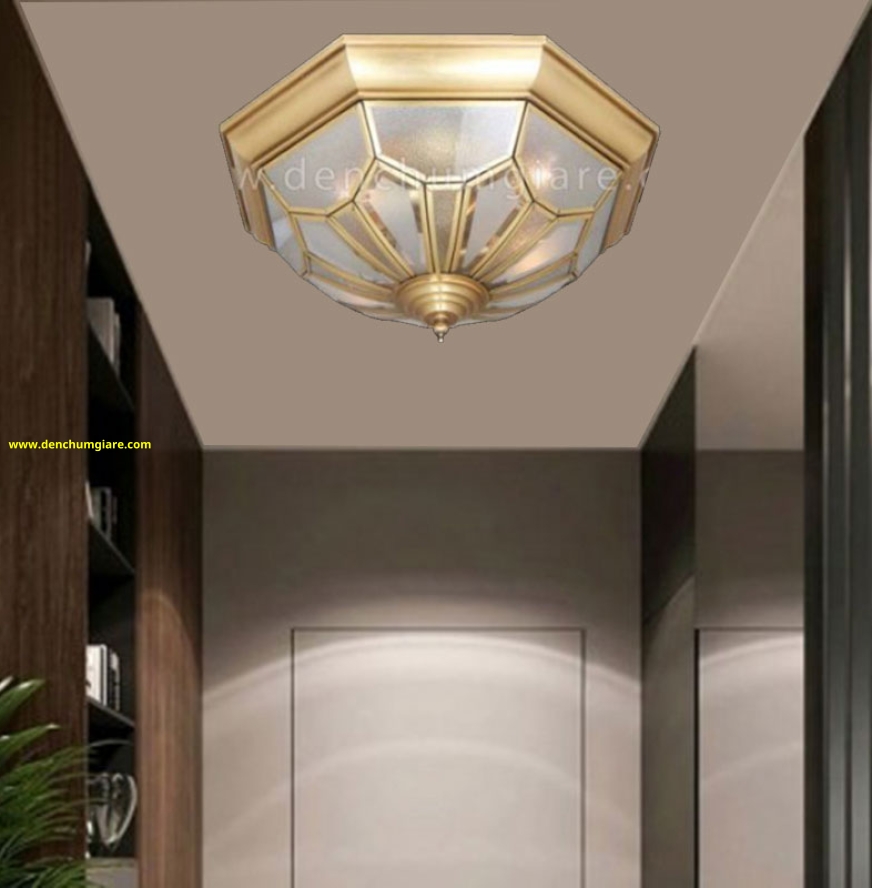 Đèn ốp trần đồng NM 007