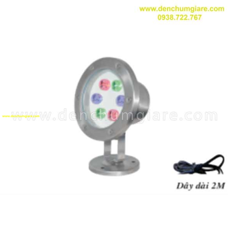 Đèn pha dưới nước 6w EU HB6