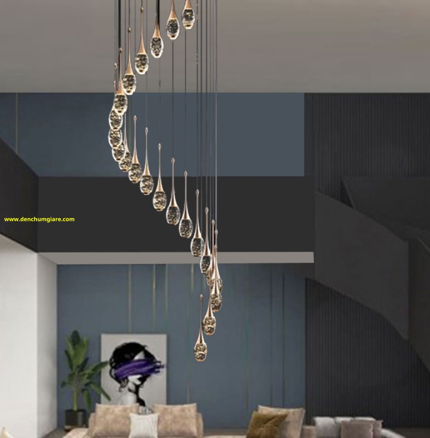 Đèn thả pha lê EU T6238