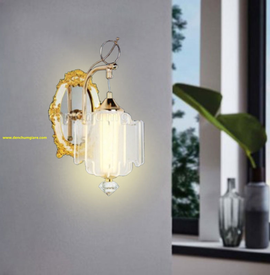 Đèn treo tường pha lê NV 8012