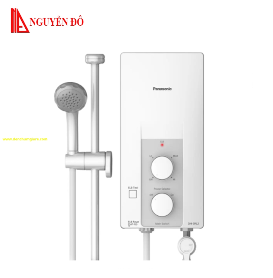 Máy nước nóng trực tiếp Panasonic DH-3RL2VH không có bơm trợ lực, dòng tiêu chuẩn điều chỉnh nhiệt độ theo 3 cấp độ 