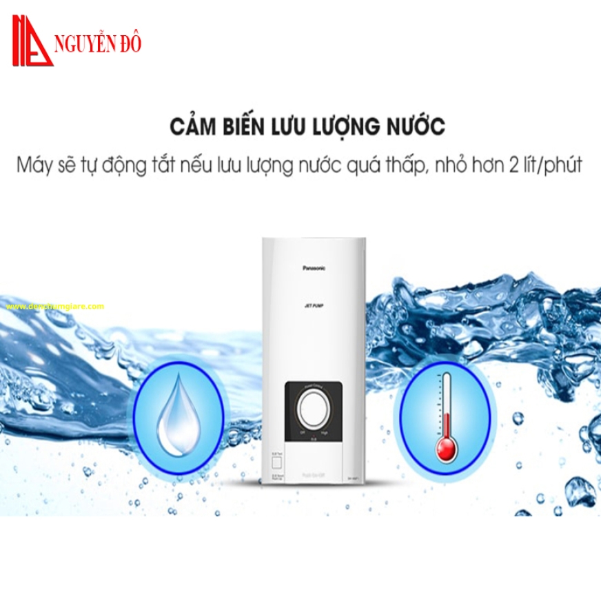 Máy nước nóng trực tiếp Panasonic DH-4NP1VW có bơm trợ lực, dòng cao cấp điều chỉnh nhiệt độ vô cấp 