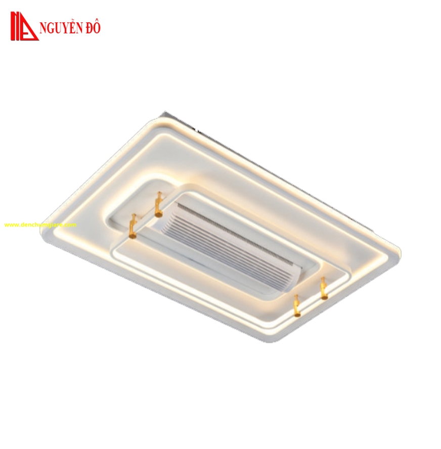 Quạt không cánh, quạt trần không cánh EU ML-87, công suất 30W, điều khiển bằng Remote, bóng led 3 chế độ ánh sáng
