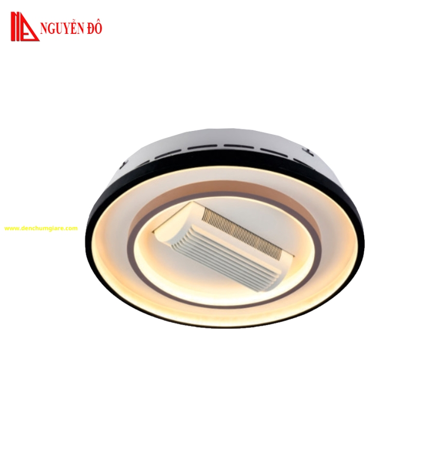 Quạt không cánh, quạt trần không cánh EU ML-91, công suất 25W, điều khiển bằng Remote, bóng led 3 chế độ ánh sáng