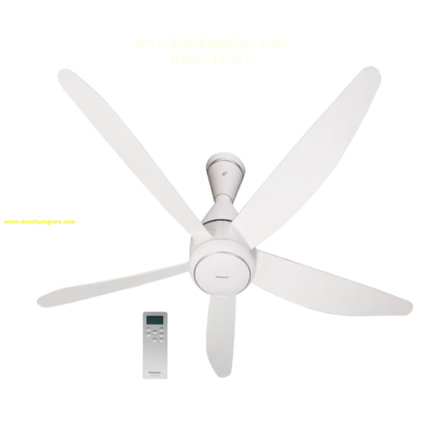 Quạt trần Panasonic 5 cánh F-60GDN thiết kế hiện đại sang trọng với động cơ DC tiết kiệm điện năng (mẫu mới 2024)
